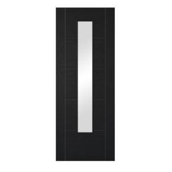 Pre-finished Vancouver Black Glazed Laminate Door